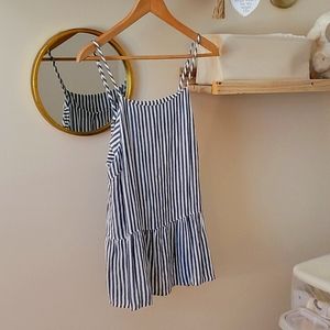New without tags Mossimo Blue/white Top L
